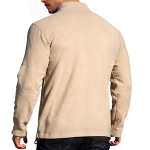 Sweat-shirt à fermeture éclair en polaire épaisse pour hommes, couleur unie, ample, décontracté, respirant, pour l'automne et l'hiver, pour les loisirs - Product Image 1