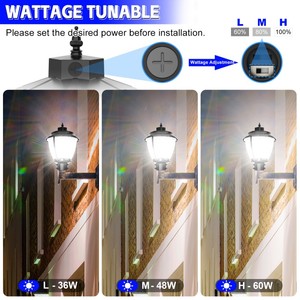 5 years warranty outdoor <b>lights</b> backyard 150w post top garden lighting ac-powered garden <b>pole</b> lamp IP65 - Product Image 6