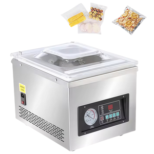 Machine de mise <span class=keywords><strong>sous</strong></span> <span class=keywords><strong>vide</strong></span> commerciale miniature améliorée BANMO avec doubles bandes de scellage de 32 cm et structure à chambre pour les noix et les produits secs - Product Image 1