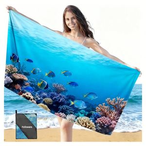 Free Design Custom <b>Microfiber</b> <b>Towel</b> With Logo Print Summer Large Rpet Terry Promotion Hotel Gym Sports Bath <b>Beach</b> <b>Towel</b> - Product Image 2