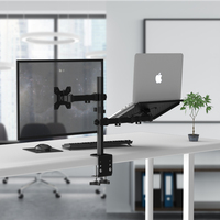 Support pour ordinateur portable en alliage d'aluminium réglable en hauteur pour l'ergonomie et bras pour écran LCD 32 pouces, nouveau
