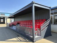 Tribune modulaire en métal de 20 pieds et 40 pieds, préfabriquée, avec couleur et logo personnalisés pour les clubs de GAA, de football, d'athlétisme et de rugby