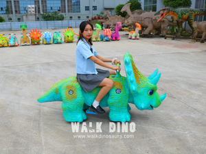 Équipement d'amusement pour centre commercial : Dinosaures à chevaucher pour enfants, simulation réaliste, animés, télécommandés - Product Image 2