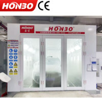 Cabine de peinture de luxe avec brûleur diesel RIELLO G20 7m/8m/9m, cabine de peinture automobile à chauffage électrique/gaz