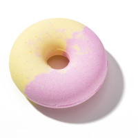 Bombes de bain effervescentes bio personnalisées en gros pour huiles essentielles, hydratantes pour la peau, au beurre de karité, 100g, en forme de donut, en vrac