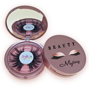 Muting False Eye Lashes Mink Vendor 25Mm Eyelashes Private Label 25Mm 3D Mink Eyelash And Boxes - Product Image 1