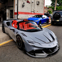 Spoiler Bumper Depan Serat Karbon Kering Gaya MSY untuk Ferrari SF90 Stradale Spider, Body Mobil Sport Baru