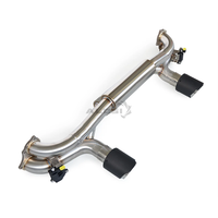 Sistem Knalpot Valvetronic Catback untuk Porsche 718 GT4 Knalpot 4.0L 2019-2024 Performa Tinggi dengan Upgrade Ujung Serat Karbon