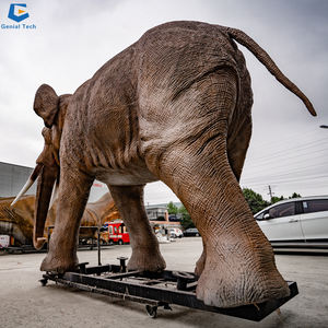 <span class=keywords><strong>Elefante</strong></span> animal animatrónico de tamaño real, modelo <span class=keywords><strong>enorme</strong></span> para parque temático, modelo de tamaño natural, para el momento de la llegada - Product Image 4