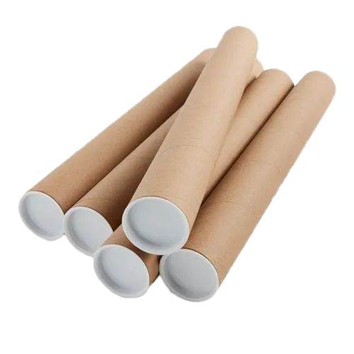 Industrial Recycled Kraft Paper Packaging Tube Corrugated Round Cardboard Core with Custom Printing for Logistics Shipping