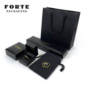 Forte Jewelry Packaging Ring <b>Boxes</b> Necklace Jewellery Display Custom Leatherette Paper <b>Earring</b> Package Wholesale Jewelry <b>Boxes</b> - Product Image 3