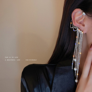 Kpop Long gland Clip sur boucle d'<span class=keywords><strong>oreille</strong></span> pour femmes dames pas de <span class=keywords><strong>Piercing</strong></span> <span class=keywords><strong>faux</strong></span> <span class=keywords><strong>Cartilage</strong></span> exquis <span class=keywords><strong>oreille</strong></span> os Clips Pendientes bijoux - Product Image 1