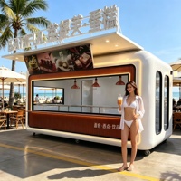 Conception réaliste, remorque de camion-camping-car unique en acier inoxydable, pour la vente de hot-dogs, bonbons, chips, service alimentaire mobile, sur mesure