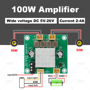 Módulo Amplificador de Audio Digital de Doble Canal TPA3116, Mini Placa Amplificadora de Potencia de 12-24V 2*50W para Cine en Casa DIY - Product Image 3