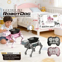 Intelligenter Elektrischer Ferngesteuerter Roboterhund Interaktives Kinderspielzeug für Früherziehung 30M Reichweite Innen-Außen Geburtstagsgeschenk