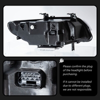 Bloc optique compatible avec les phares de la Série 3 E93 Cabriolet 2011 à 2013, style Snake Eye, LED DRL, clignotants, projecteur