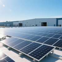 Panneau solaire monocristallin PERC demi-cellule haute efficacité Panailo Factory pour système d'énergie solaire domestique