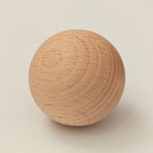 Boules rondes en bois, boules rondes en bois dur naturel non finies, boules lisses en hêtre, pour l'artisanat et le bricolage - Product Image 1