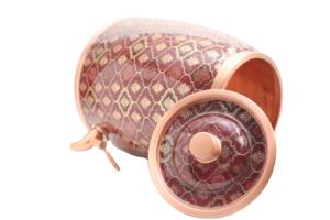Dispensador de Agua de Cobre con Estampado Floral Mughal de Primera Calidad, Hecho a Mano, Olla Matka 100% Cobre Puro con Grifo Antiderrames para el Hogar y Hoteles - Product Image 3