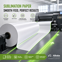 Papier de sublimation à séchage rapide, rouleau de transfert thermique pour impression textile, approvisionnement en gros