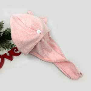 Serviettes <span class=keywords><strong>en</strong></span> <span class=keywords><strong>bambou</strong></span> doux avec Logo personnalisé pour filles, Turban à séchage rapide pour <span class=keywords><strong>cheveux</strong></span>, pour filles - Product Image 2