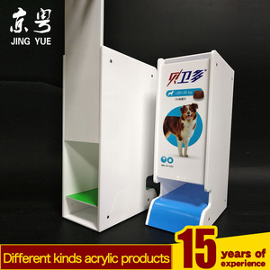 2025 mới đầy màu sắc PMMA plexiglass acrylic nhựa PET Cat Dog hiển thị thực phẩm đứng Acrylic thức ăn cho chó cho siêu thị - Product Image 5