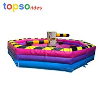 Vente Flash : Jeu d'obstacles gonflable commercial d'extérieur Wipeout Machine pour adultes et enfants