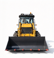 Beli FC-388Y Backhoe Loader 4 Roda Sama 102 HP dengan Outriggers Berkualitas Tinggi 4 Wheel Drive Efisiensi Operasional Tinggi