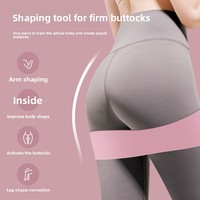 Bande de Résistance de Yoga pour Hommes et Femmes, Outil de Musculation des Jambes, Bande de Traction, Élastique Circulaire pour Étirements du Dos et des Épaules