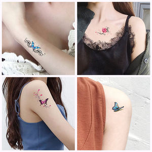 <span class=keywords><strong>Tatouage</strong></span> papillon, motifs gratuits, <span class=keywords><strong>tatouage</strong></span> <span class=keywords><strong>temporaire</strong></span> de qualité, imperméable, autocollant, à <span class=keywords><strong>acheter</strong></span> pour la mode corporelle - Product Image 3