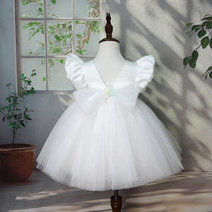 Abiti da Principessa per Bambine in Stile Semplice ed Elegante, con Top in Raso e Applicazioni a <span class=keywords><strong>Farfalla</strong></span>, per Matrimoni e Feste di Compleanno - Product Image 5