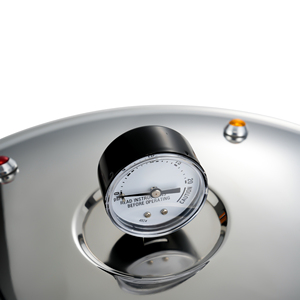 Pentola a Pressione Industriale Commerciale di Grande Capacità con Doppio Manico in Bachelite, in Acciaio Inox 304, con Manometro <span class=keywords><strong>Fungho</strong></span> - Product Image 4