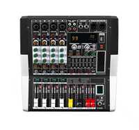 Console de mixage audio active professionnelle KGA 4/6/8 canaux, amplificateur 600W*2, 99 effets DSP pour événements religieux, mariages