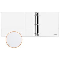 Carpeta de Anillas de PVC Blanca de Alta Calidad, Personalizable, de 3 Pulgadas, Organizador de Documentos, Colorida, para Oficina, Hogar y Escuela