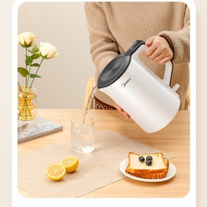 Hervidor eléctrico Midea de 1 litro con control de temperatura y apagado automático para uso doméstico y en dormitorios - Product Image 1