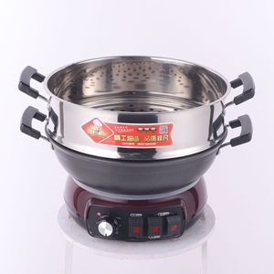 Stainless Steel Electric Cooking Pot 32-40 Cm Multi Functional With Timer And Anti Dry Burn Function For Home Use - Product Image 5