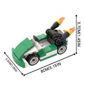 เลกูโอโก ชุดตัวต่อสร้างสรรค์ มาริโอ คาร์ท (สีเขียว) รุ่น MOOXI MOC1220 ของเล่นฟิกเกอร์อนิเมะ ตัวต่อและของเล่นประกอบโมเดล ตุ๊กตา - Product Image 3