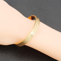 Vente flash Bracelets en or rempli 18K/24K de style arabe de Dubaï, bracelets en laiton, bijoux fantaisie, bracelets plaqués or indiens pour femmes