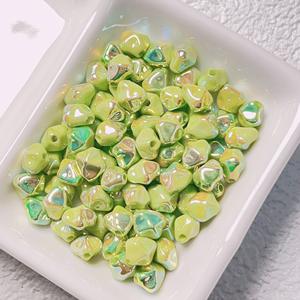 Fabricantes de materiales hechos a mano DIY en forma de fruta de estrella galvanizada UV Suministro de cuentas acrílicas de forma especial Cuentas de Lucite de plástico - Product Image 4