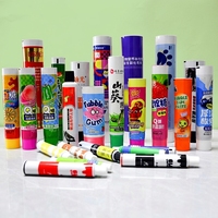 Tubes à chewing-gum vides personnalisés avec logo de marque privée HaoShuoDa, bouchon à vis, impression UV, 12,7-35 mm, fabriqués en Chine