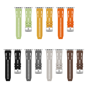 RYB Bracelet de montre sport en fluororubber de haute qualité, doux pour la peau, pour <span class=keywords><strong>IWatch</strong></span> S11 10 9 8 7 6 49mm 45mm 44mm 42mm 46mm - Product Image 5