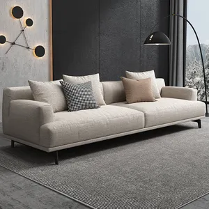 Nordic 3 Seater Fabric Sofa Modern Sofa Set Living Room Furniture