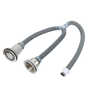 Manguera de Drenaje <span class=keywords><strong>Flexible</strong></span> en Espiral de PVC con Certificación ISO, Antiextrusión, de Tamaño Personalizado, para Tubo de Lavabo <span class=keywords><strong>Doble</strong></span> - Product Image 2