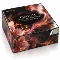 Maßgefertigte Valentinstag-Schokoladen-Geschenkbox Duft-Boutique-Verpackung Basis- und Deckel-Design CMYK-Druck Glänzend Laminiertes Logo