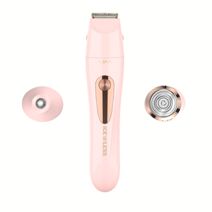Three-in-One Women's Painless Hair Removal Machine-Portable Rechargeable Electric Shaver/Epilator for Travel Car/RV Household