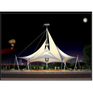 Structure de membrane tendue pour aire de jeux communautaire, tente paysagère, auvent d'ombrage paysager en PVDF - Product Image 2