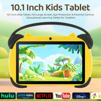 Tablette pour enfants avec lecteur d'empreintes digitales, Android 17, 3 Go de RAM, 32 Go de stockage, 5G WiFi, double haut-parleur, appel vidéo, tablette blanche 10 pouces
