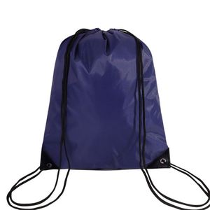 Custom Logo Polyester Fabric Gym <b>Drawstring</b> <b>Backpacks</b> <b>Drawstring</b> Black Sports Storage Bags Pocket - Product Image 6