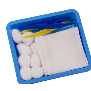 Kit de Pansement de Base pour la Désinfection, Trousse de Soins Médicaux des Plaies avec Coton Stérilisé, Gaze et Pinces - Product Image 2