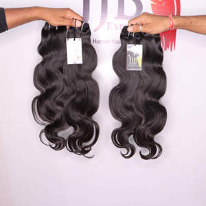 Extensiones de Cabello Humano Liso Natural Doble Trama Vietnamita al por Mayor, Cabello Humano Ondulado de Templo con Cutícula Alineada, Proveedor de Paquetes de Cabello Humano - Product Image 1